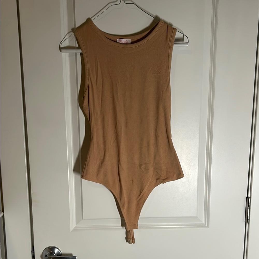 Tan Sleeveless Bodysuit